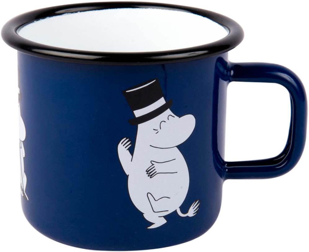 Moomin Retro Moominpappa Enamel Mug, Dark Blue - Muurla - Moomin Retro Mug - Moominpappa (1024x870)