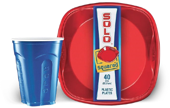 Solo Squared Plastic Plates - Solo Cup Solo Squared Plastic Plates (546x348)
