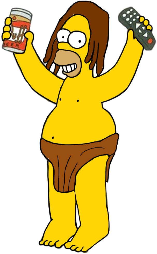 Homer Simpson As Tarzan By Darthranner83 - Homer Simpson In His Underwear (782x990)