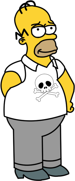 Cómo Dibujar A Homer Simpson - Cartoon - (333x730) Png Clipart Download