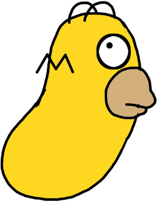 Homer Simpson As Single-celled Organism By Marcospower1996 - Single Celled Organism Transparent (1024x1024)