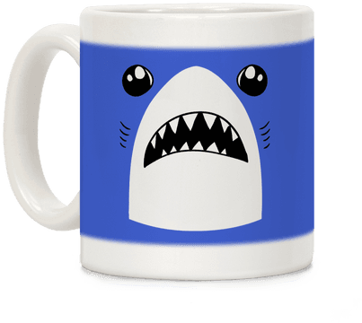 Left Shark Face Coffee Mug - Coffee Cup (484x484)