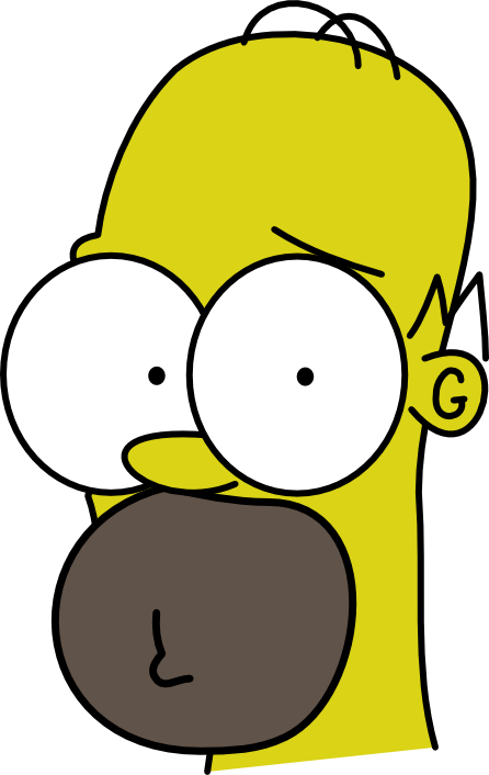 Homer Simpson Attempted Vector By Thetoongamer - Cartoon (446x706)