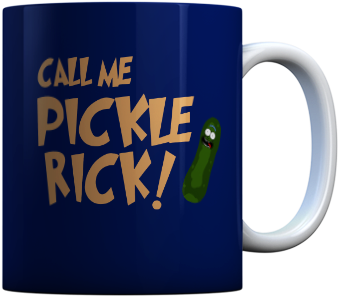 Improve Your Iq By Taking A Sip From This Pickle Rick - Coffee Cup (440x478)