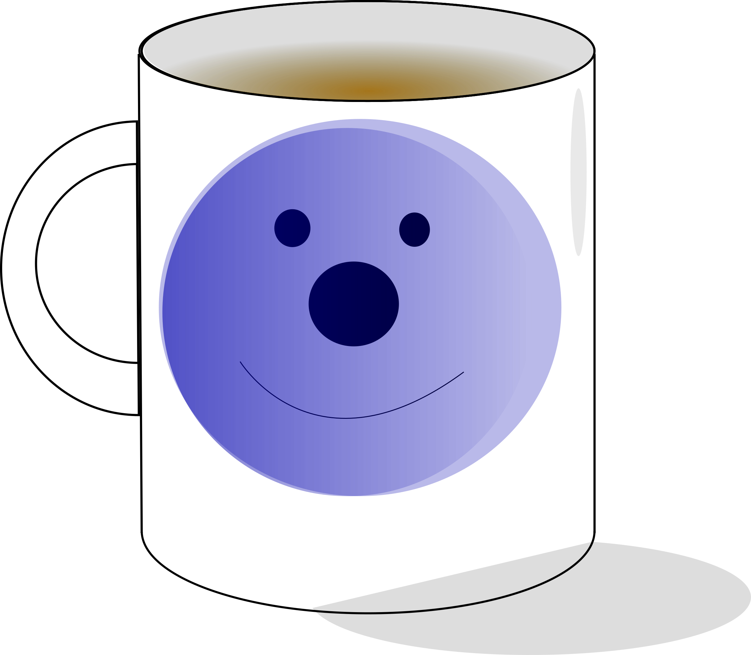 Big Image - Mug Clip Art (2400x2094)