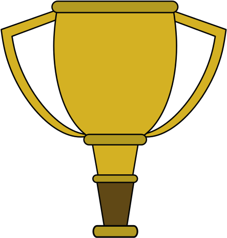 Colorful Image Cartoon Golden Cup Trophy - Trophy (550x550)
