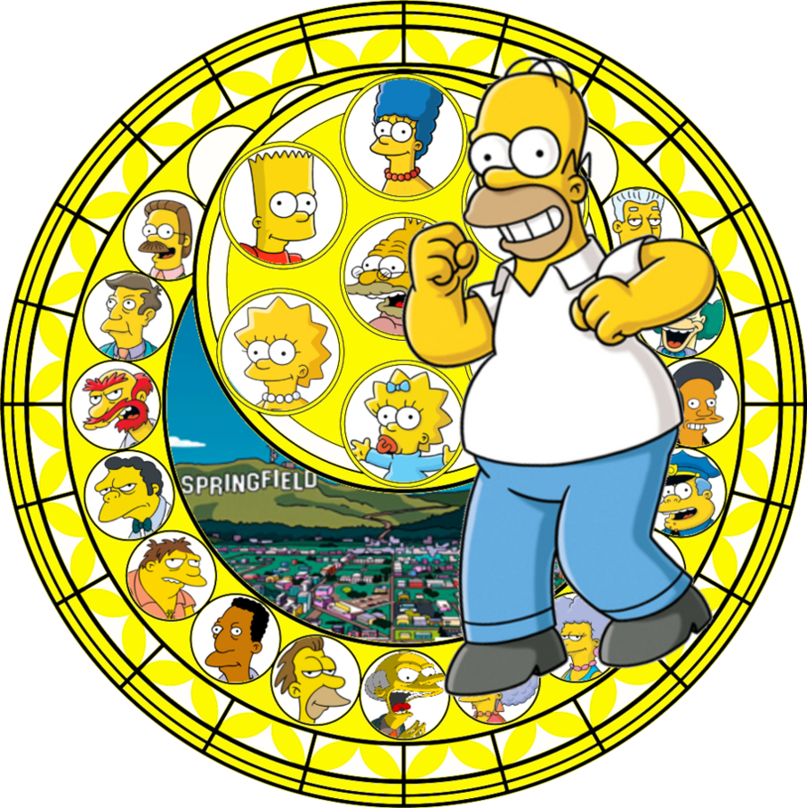 Station Of Awakening, The Simpsons By 4xeyes1987 - Kingdom Hearts The Simpsons (893x894)