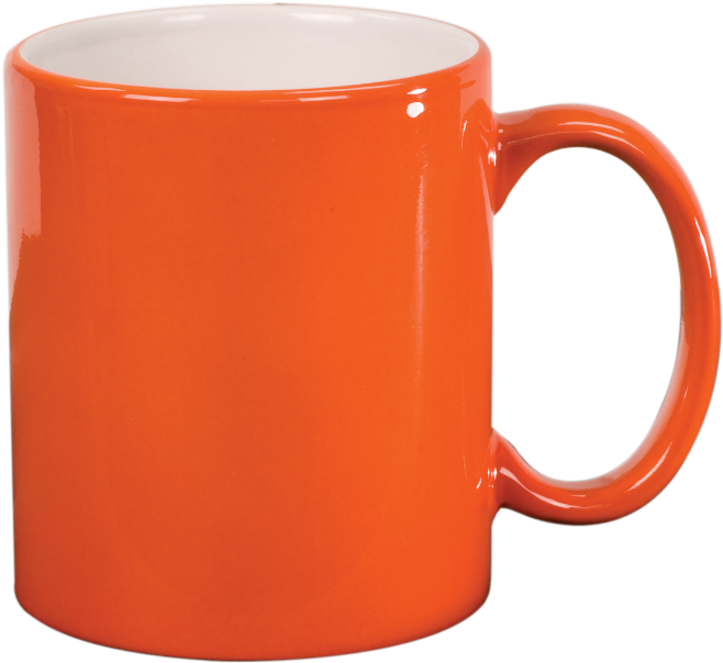 Cup Clipart Ceramic - Color Changing Mug Orange (675x618)
