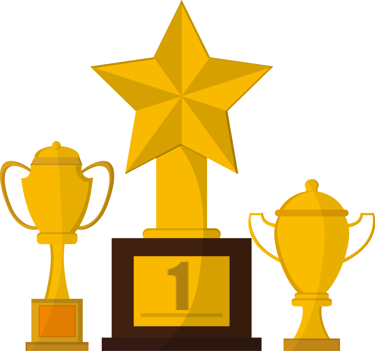 Trophy Medal Clip Art - Trophy Medal Clip Art (1255x1174)