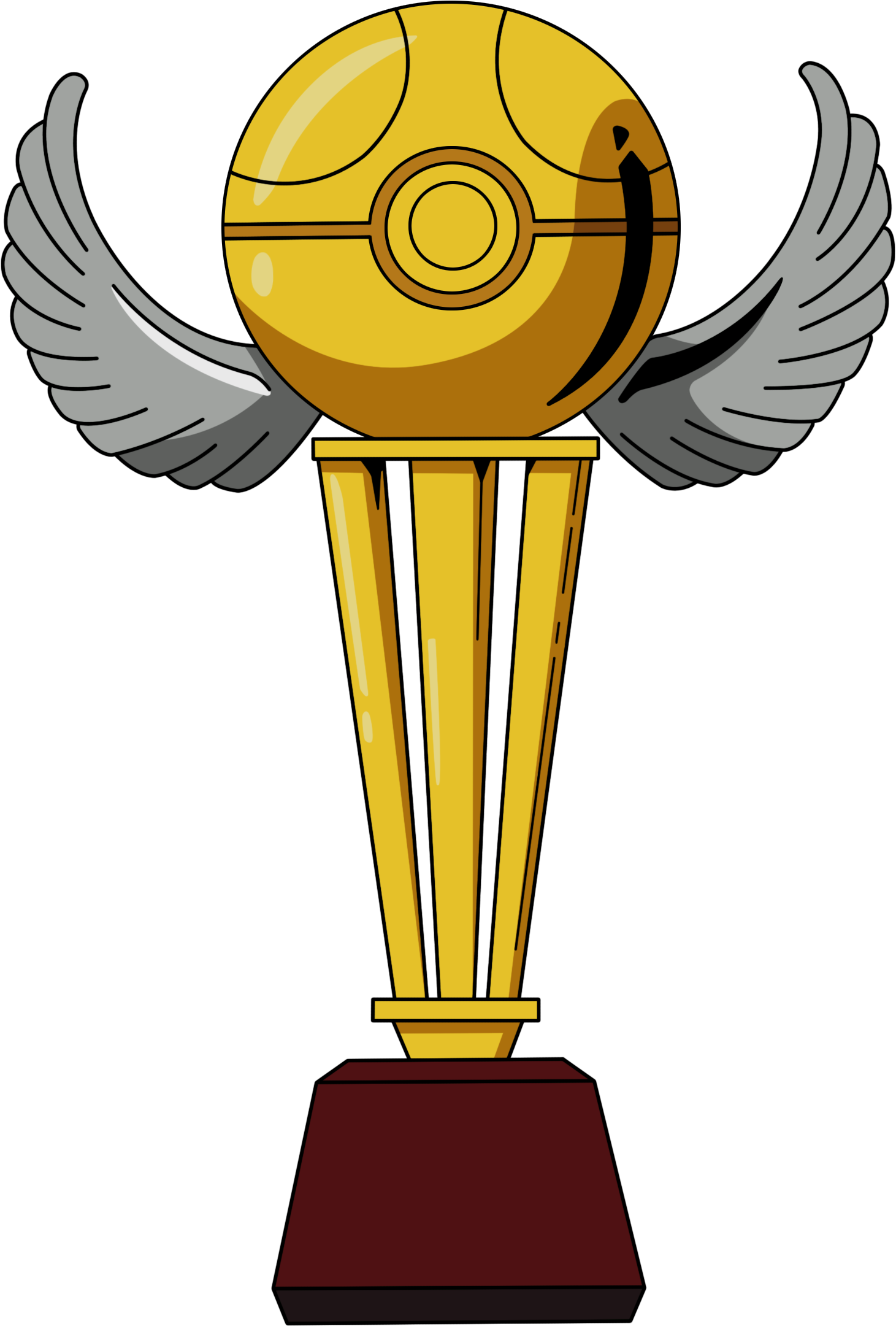 Pokémon Orange League Trophy - Pokemon Trophy Png (1500x2208)