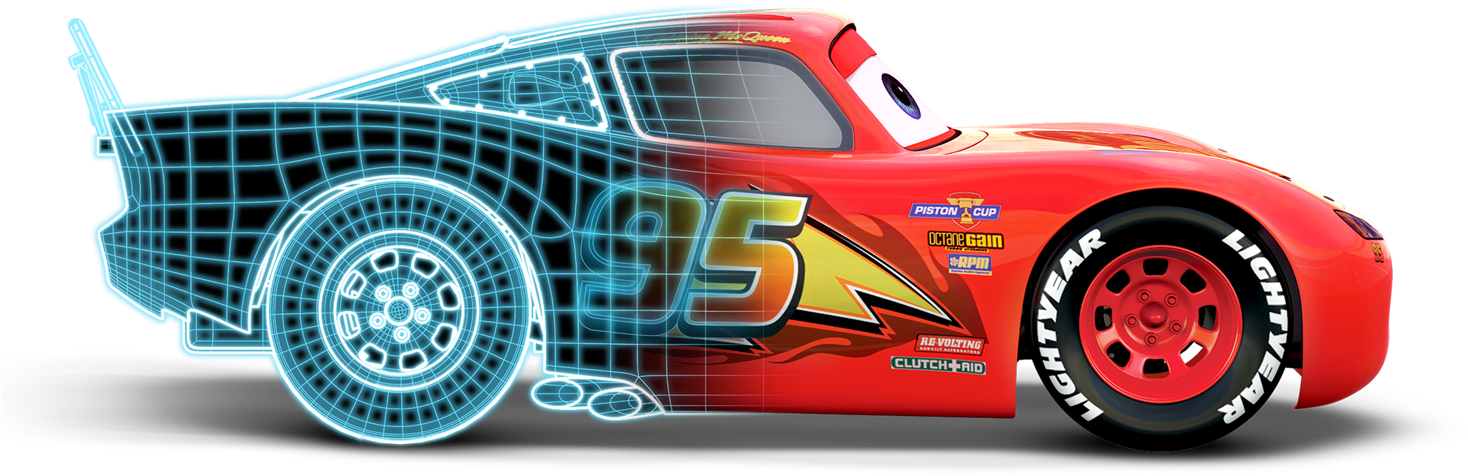 Mcqueen Pictures Copy Tech Touch Lightning Mcqueen - Cars Template Birthday Invitation (2056x726)