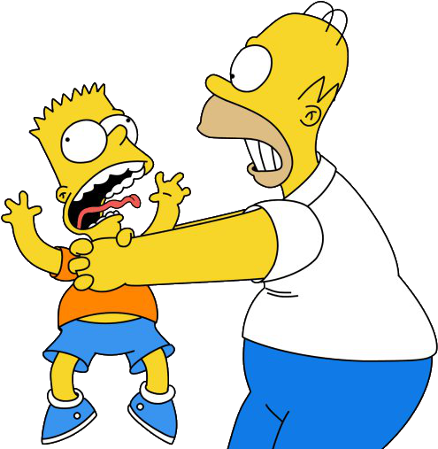 Homer Bart Simpson - Homer Simpson And Bart (500x513)