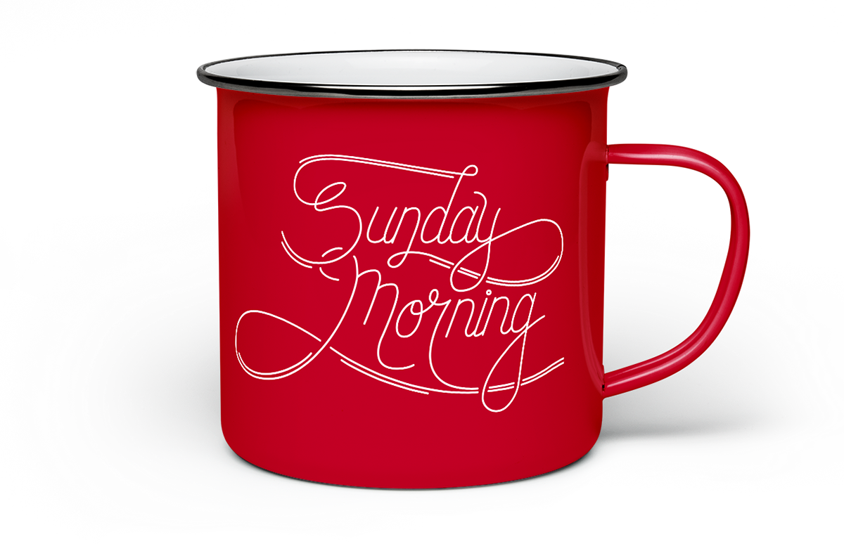 Sunday Morning Was Created Just Then, Whilst Listening - Vector Graphics (1200x774)