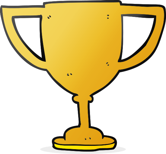 Cartoon Sports Trophy - Winners Cup Clip Art (550x510)