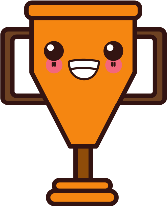 Cup Trophy Symbol Kawaii Cute Cartoon - Cute Cup Cute Cartoon Trophy (550x550)