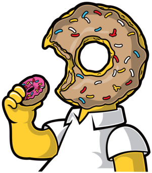 Homer Simpson Donut Shirt (500x500)