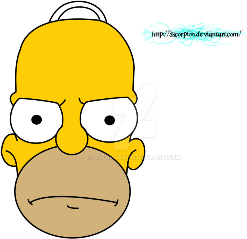 Homer Simpson Face Render Png By 8scorpion - Homer Simpson Face Png (942x849)