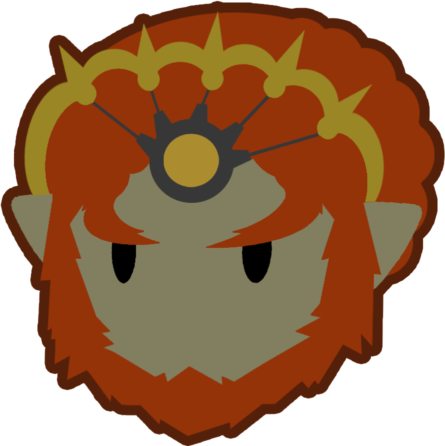 Ganondorf Head By Twin-gamer - Drawing (1000x1000)