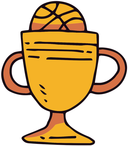 Basketball Trophy Cup Cartoon Transparent Png - Transparency (512x512)