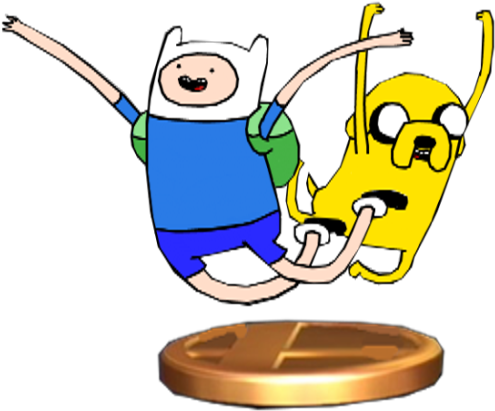 Finn & Jake Trophy - Super Smash Bros Lawl Assist Trophies (655x480)