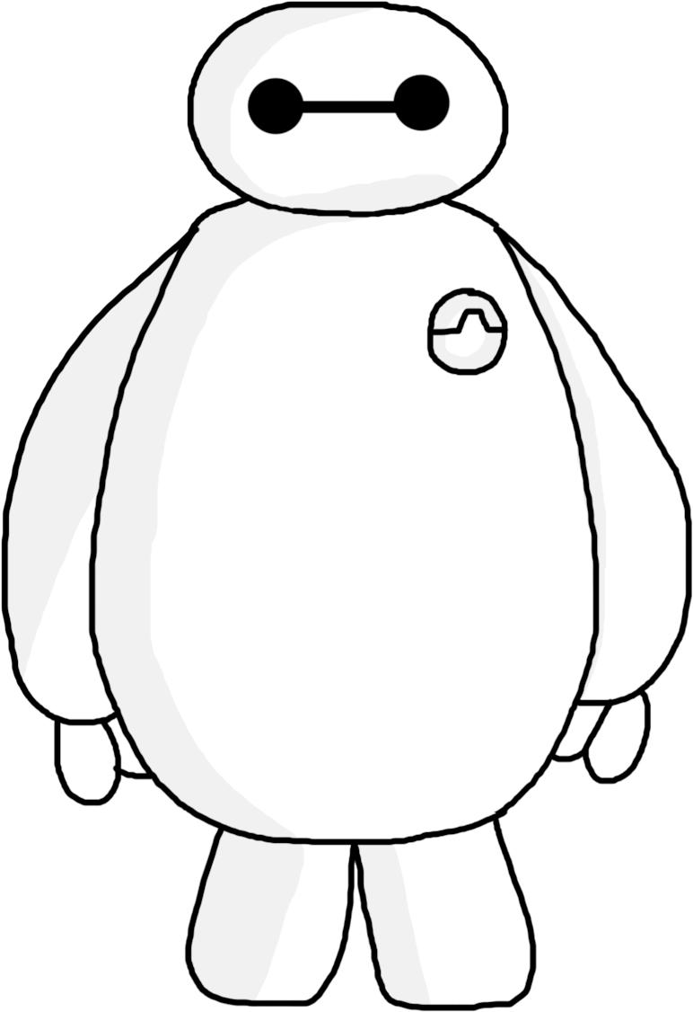 Baymax Lollipop Coloring Pages - Cartoon (900x1204)