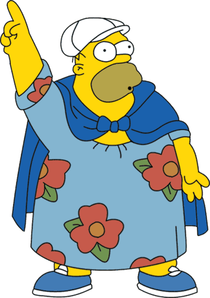 Share This Image - Homer Simpson Moo Moo (423x600)