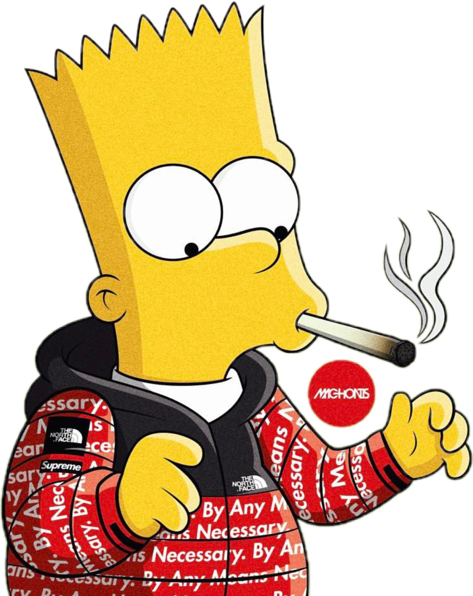 Bart Simpson Homer Simpson Supreme Graphic Designer - Bart Simpson Wallpaper Supreme (971x1223)