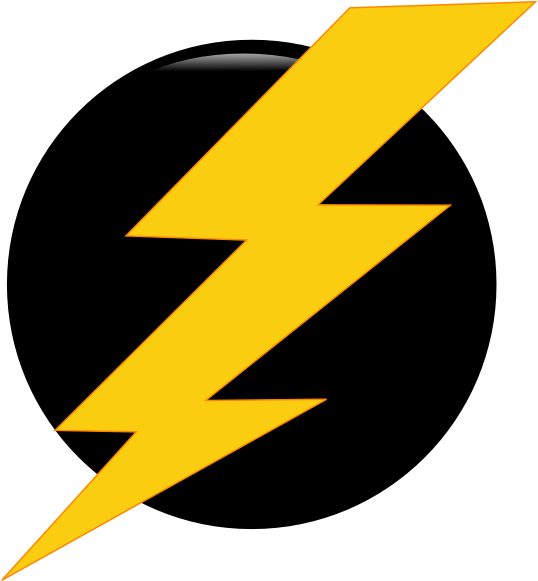 Zapper Logo Clip Art At Clker - Lightning Bolt Clipart (546x597)