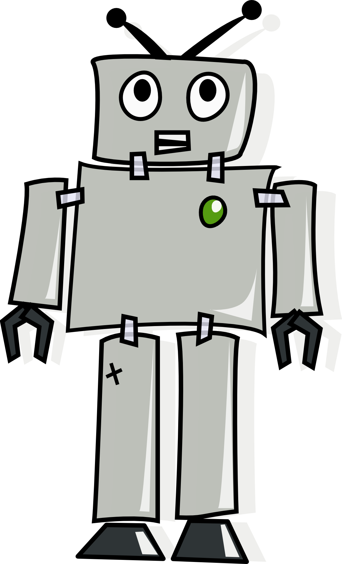 Png - Cartoon Robot (1163x1920)