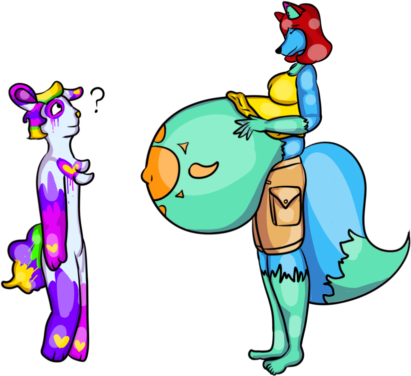 Mother And Daughter By Daebelly - Cartoon (894x894)