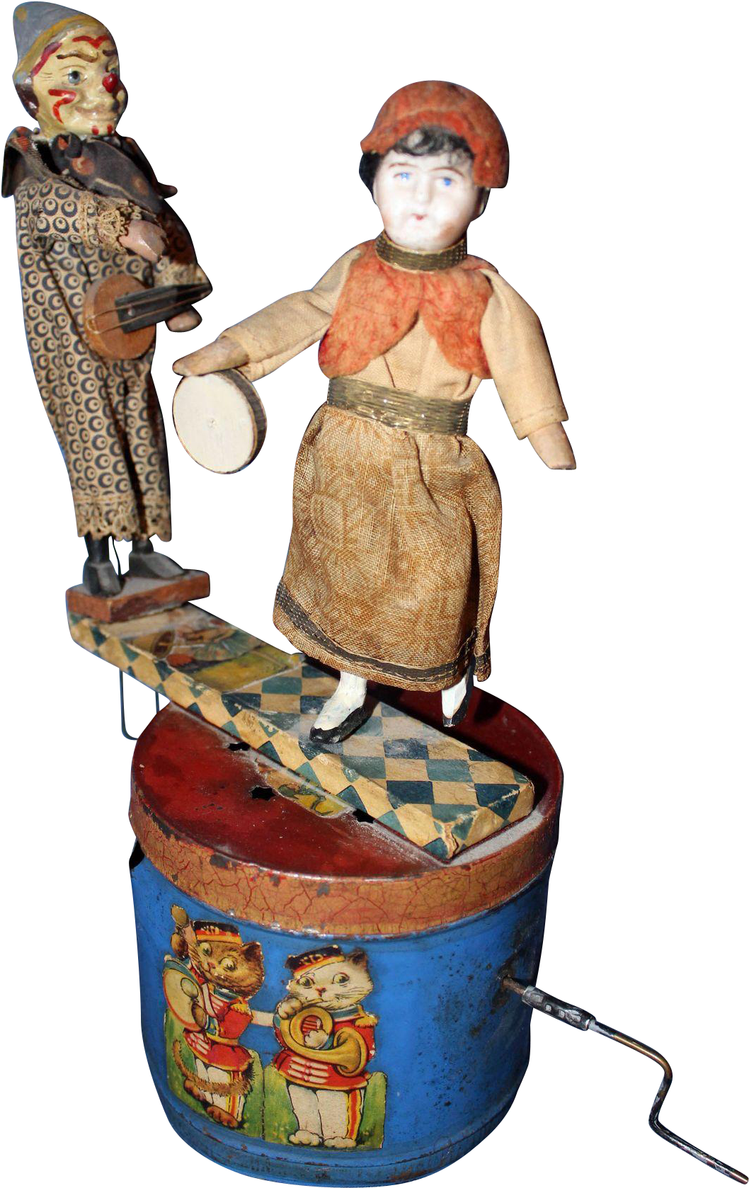 Dancing Doll And Musical Clown - Figurine (1677x1677)