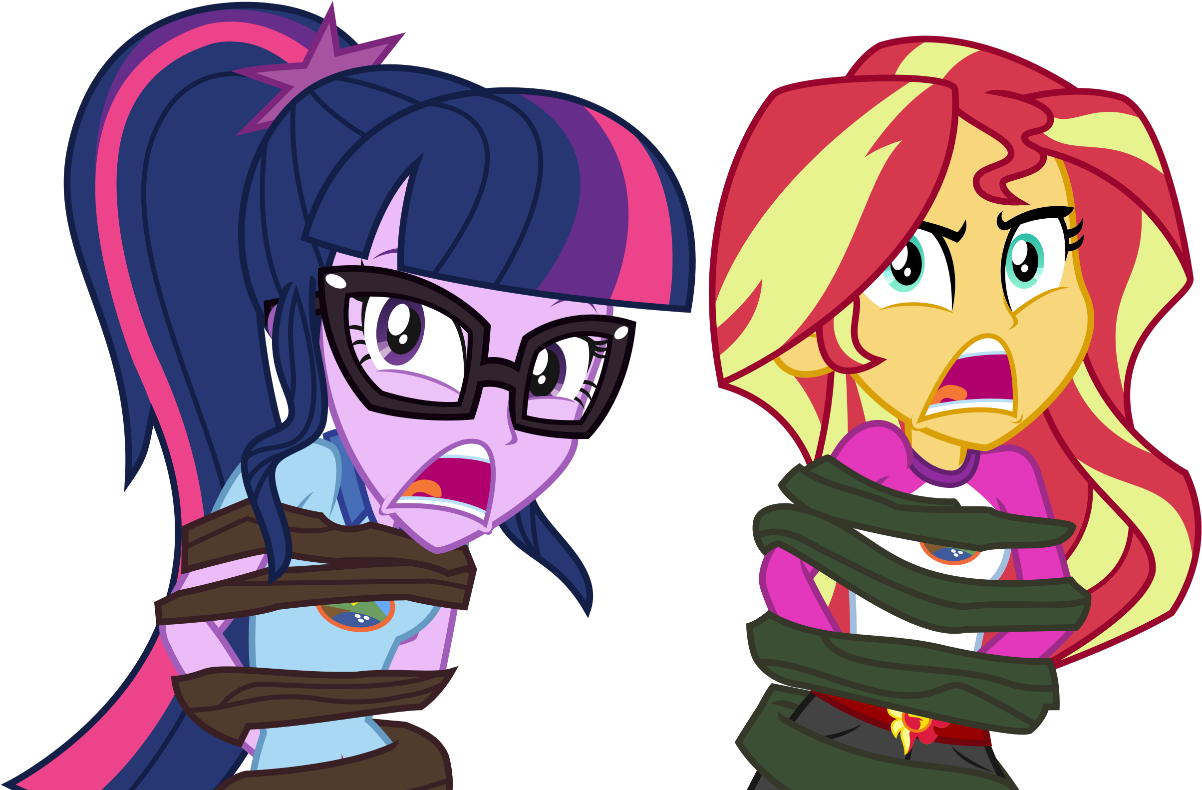 I've Seen Enough Hentai To Know Where This Is Going, - Equestria Girls Tied Up (2525x1622)