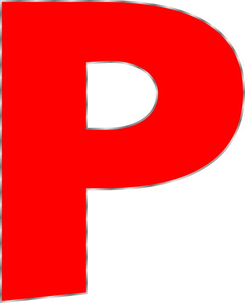 Letter P - Free Clipart Letter P (480x594)