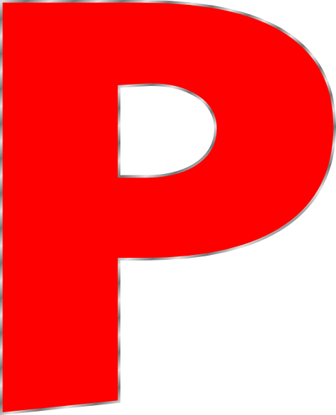 Cut Out Letter P Cardboard Ea Party Supply Paper Party ... - ClipArt Best - Clip