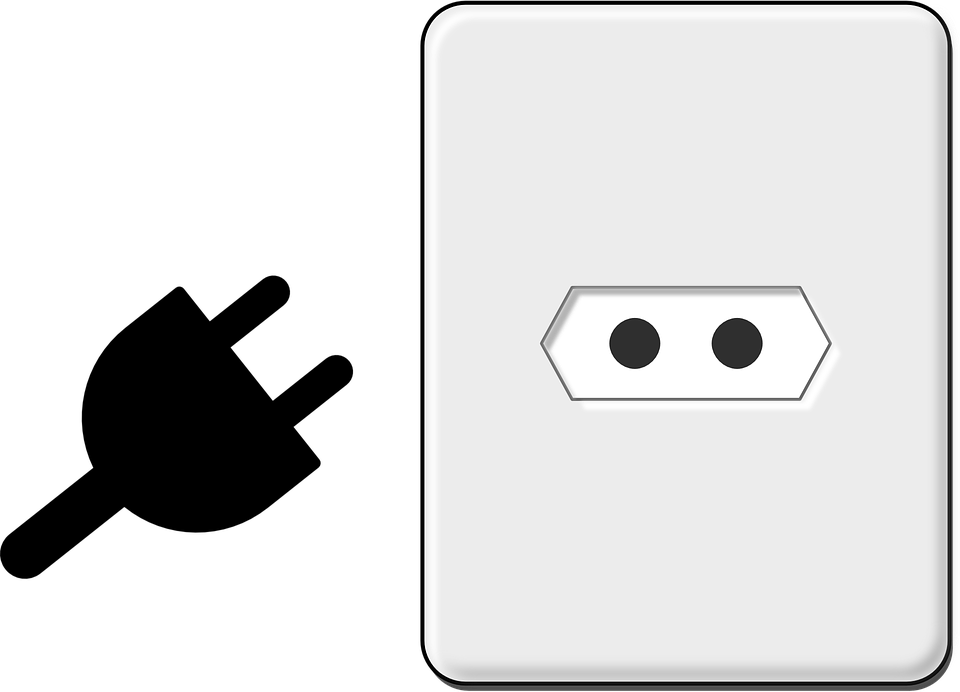 Plug Clipart Vector Free Download - Electrical Plug Clip Art (960x692)