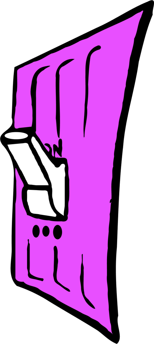 Large Electrical Switch Clipart - Light Switch Clip Art (600x1335)