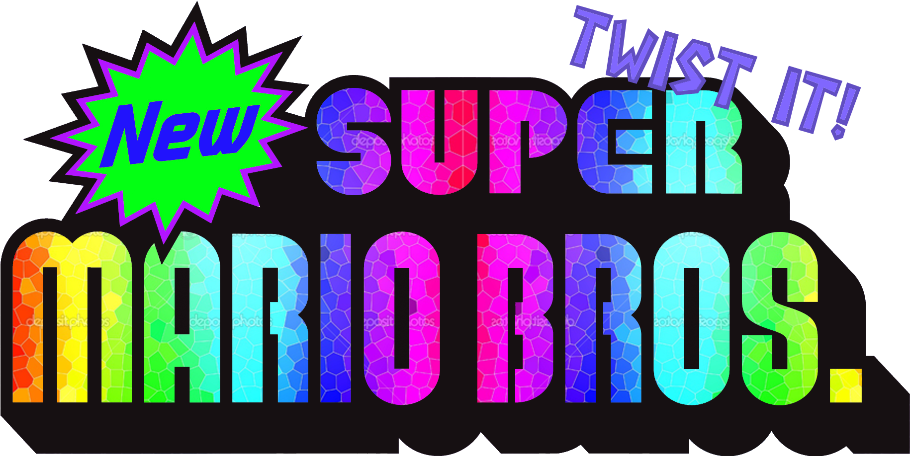 Twist It - New Super Mario Bros Text (1839x930)