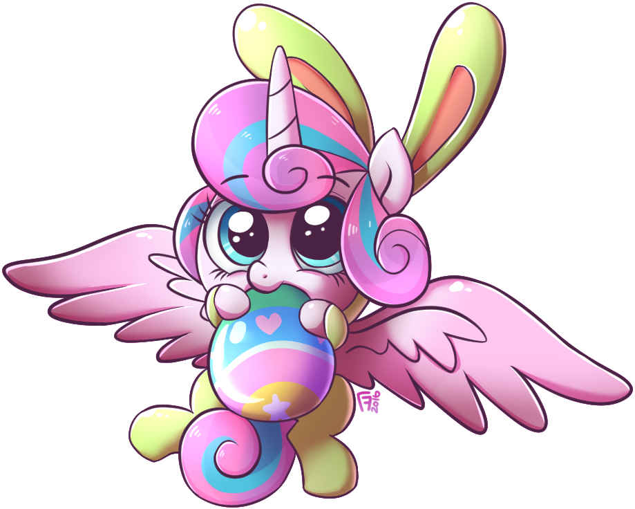 [my Little Pony] Happy Easter Flurry Heart By Frank-seven - My Little Pony Easter (980x900)