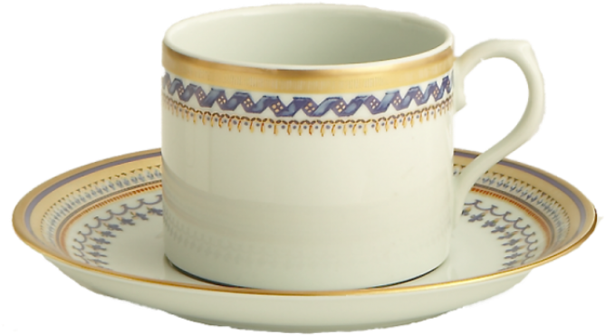Chinoise Blue Tea Cup Saucer - Mottahedeh Chinoise Blue Can Tea Cup And Saucer (800x800)