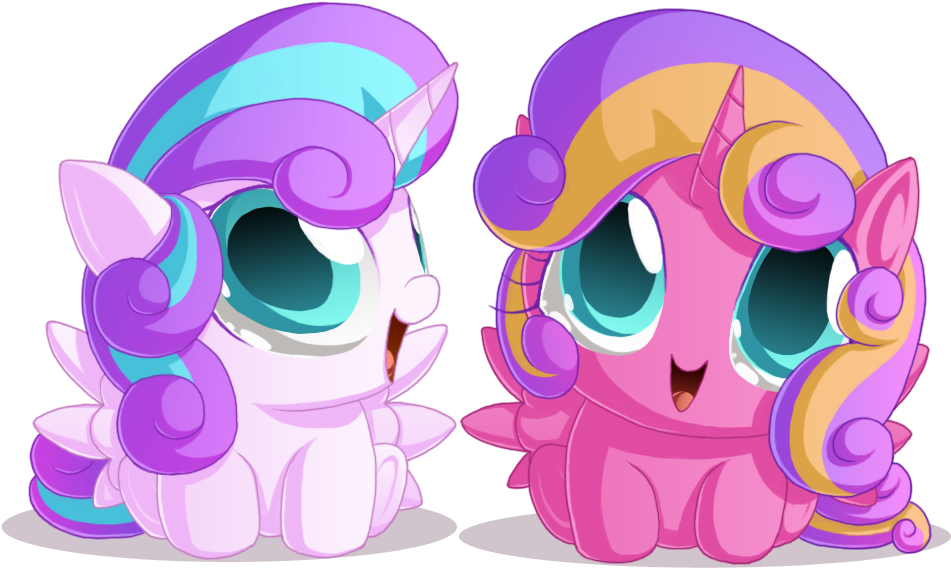 The Crystal Babbus By Berrypawnch - Flurry Heart And Skyla (1037x601)