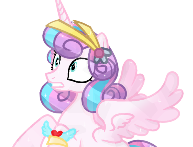 Princess Flurry Heart- Crystal Pony By Yaycelestia0331 - Cartoon (1024x499)