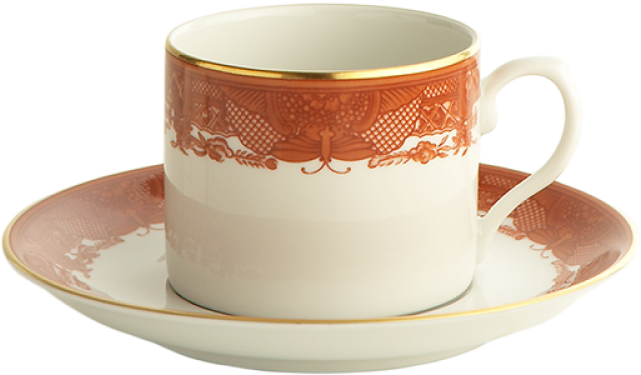 Mottahedeh Fitzhugh Cinnabar Tea Cup & Saucer (1507x1000)