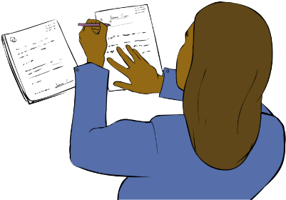 Take Care Of The Paperwork - Clip Art (500x400)