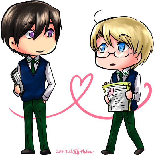 Paperwork Duo By Platinasi - Cartoon (540x543)