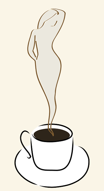 Black, Woman, Hot, Naked, Steam, Figure, Coffee, Cup - Coffee (350x640)
