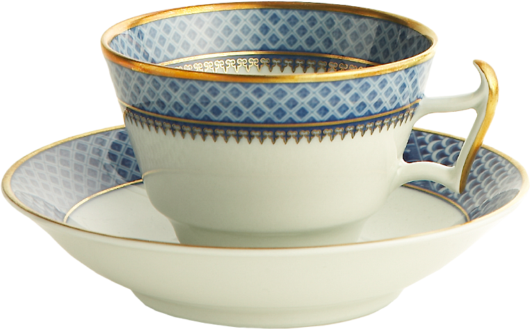 Mottahedeh Indigo Wave Tea Cup & Saucer - Mottahedeh Indigo Wave Cup & Saucer (800x800)