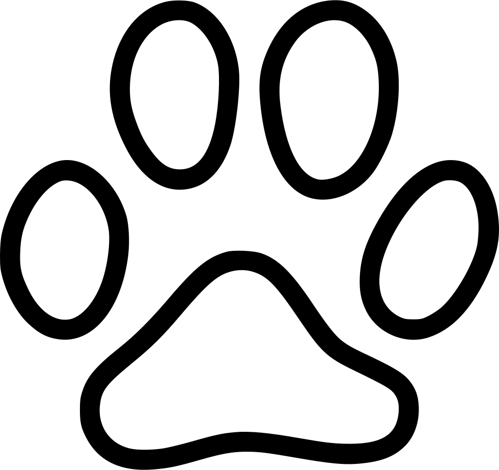 Cat Footprint Svg Png Icon Free Download Onlinewebfonts - Dog Paw Icon Png (980x922)