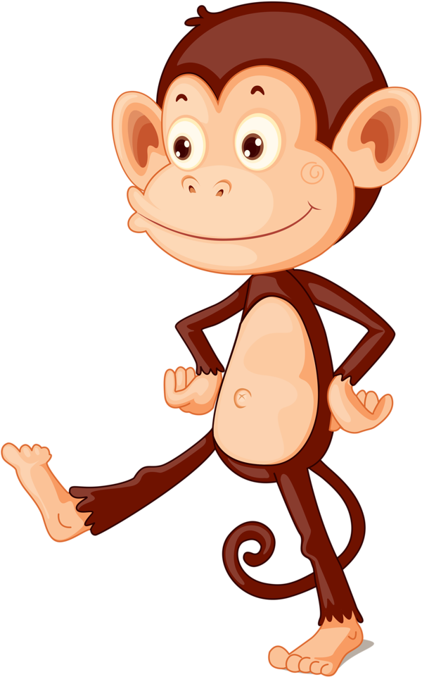 Monkeys ‿t✿p⁀ - Monkey In The Zoo Cartoon (657x1024)