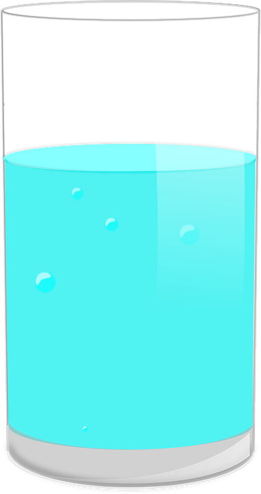 Glass Clipart Cup Water - Water Of Glass Cliparts (381x720)