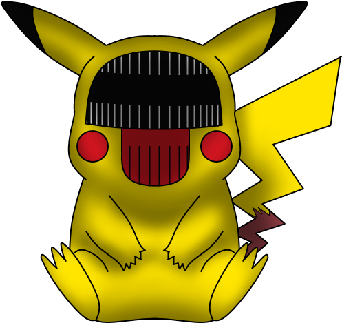 Glitch Clipart Creepy - Hey You Pikachu Glitch (1024x978)